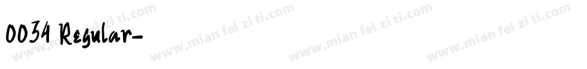 0034 Regular字体转换